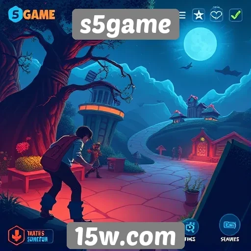 Interface do usuário do s5game em foco